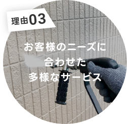 お客様のニーズに合わせた多様なサービス